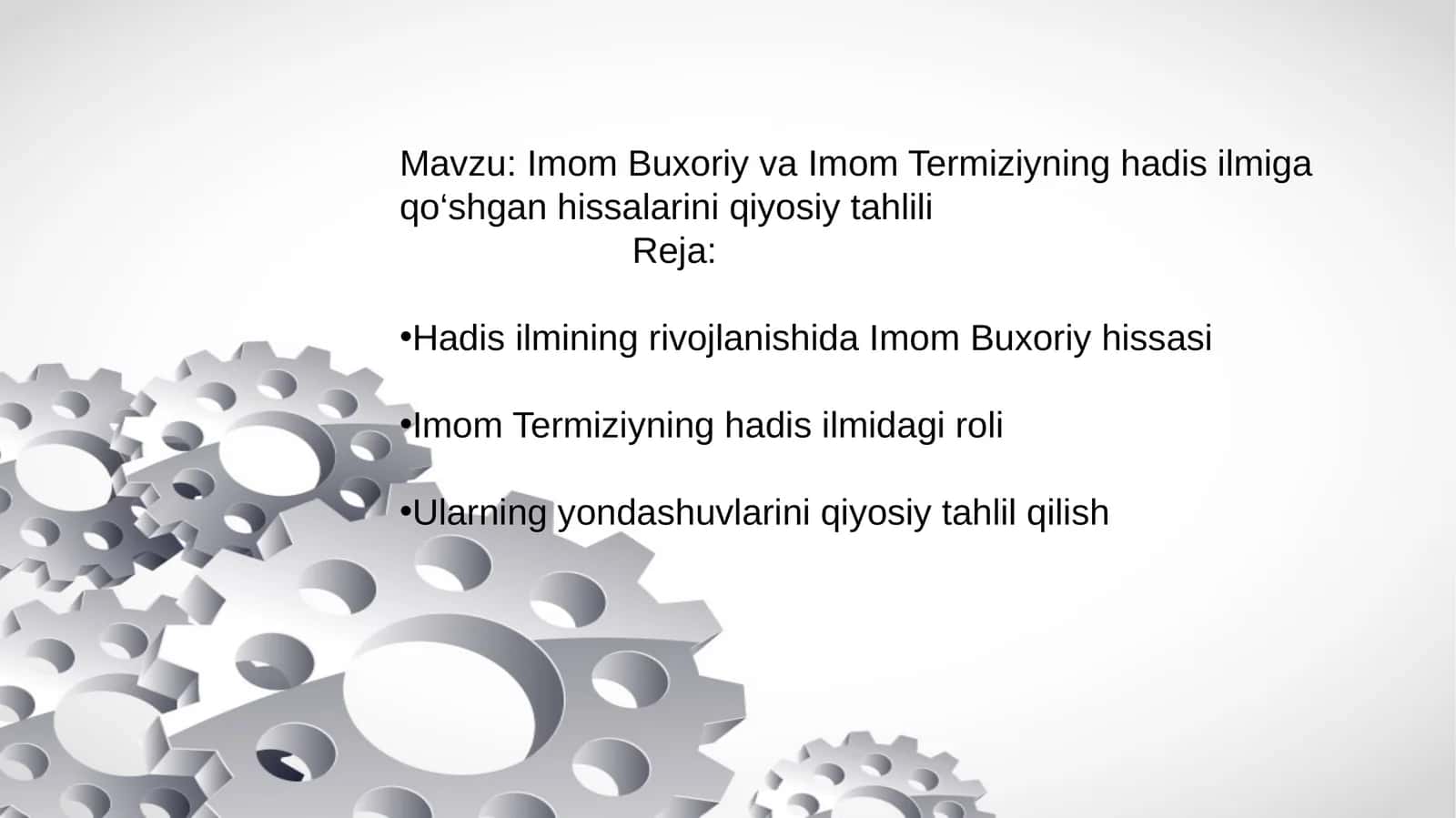 Imom Buxoriy va Imom Termiziyning hadis ilmiga qo‘shgan hissalarini qiyosiy tahlili 1