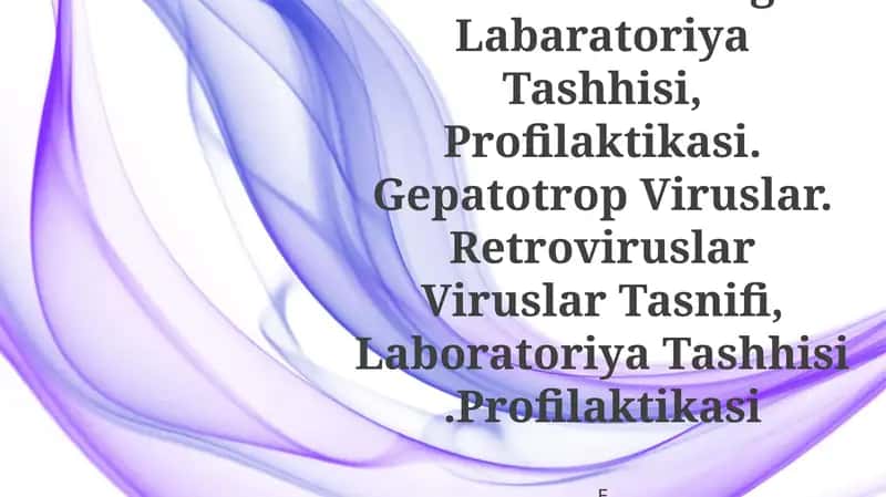 Pikornoviruslar, Rabdoviruslar Tasnifi Va Ularqo'Zg'Atadigan Kasalliklarning Labaratoriya Tashhisi, Profilaktikasi. Gepatotrop Viruslar. Retroviruslar Viruslar Tasnifi, Laboratoriya Tashhisi.Profilaktikasi 1