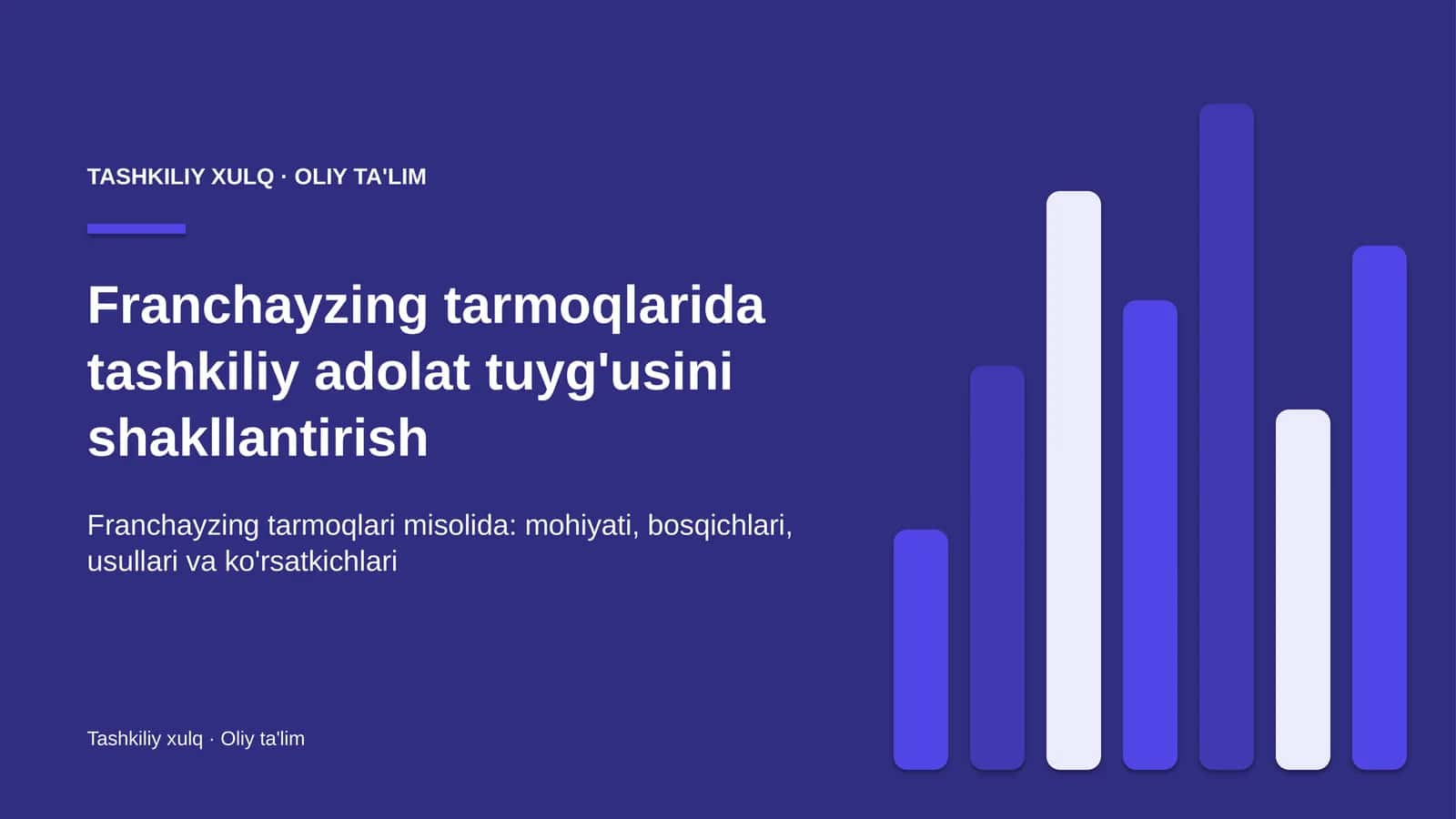 franchayzing tarmoqlarida tashkiliy adolat tuyg'usini shakllantirish 9598 1