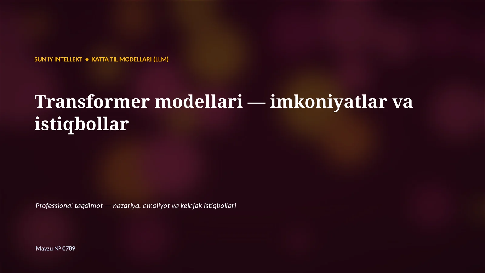 Katta til modellari (LLM) 1