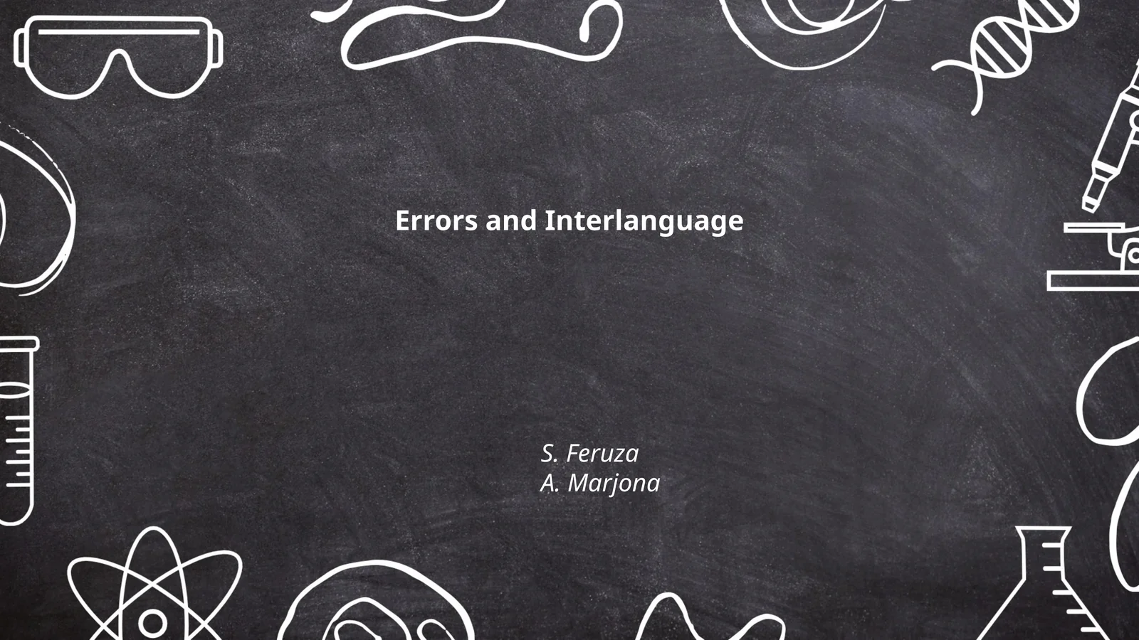 Errors and Interlanguage 1