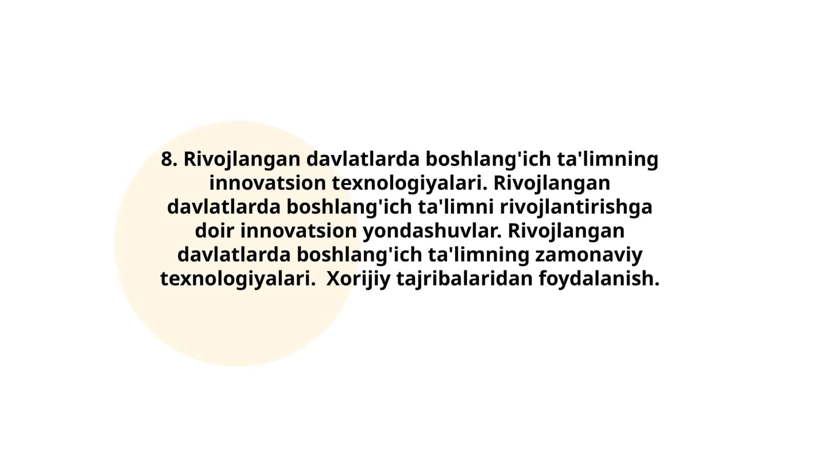 Rivojlangan davlatlarda boshlang'ich ta'limning innovatsion texnologiyalari 1