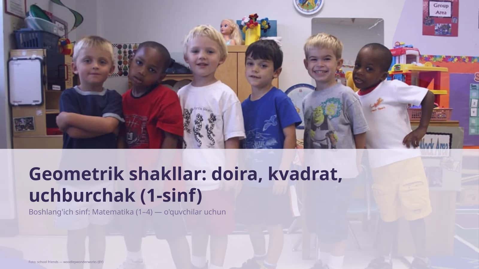 Geometrik shakllar: doira, kvadrat, uchburchak (1-sinf) 1
