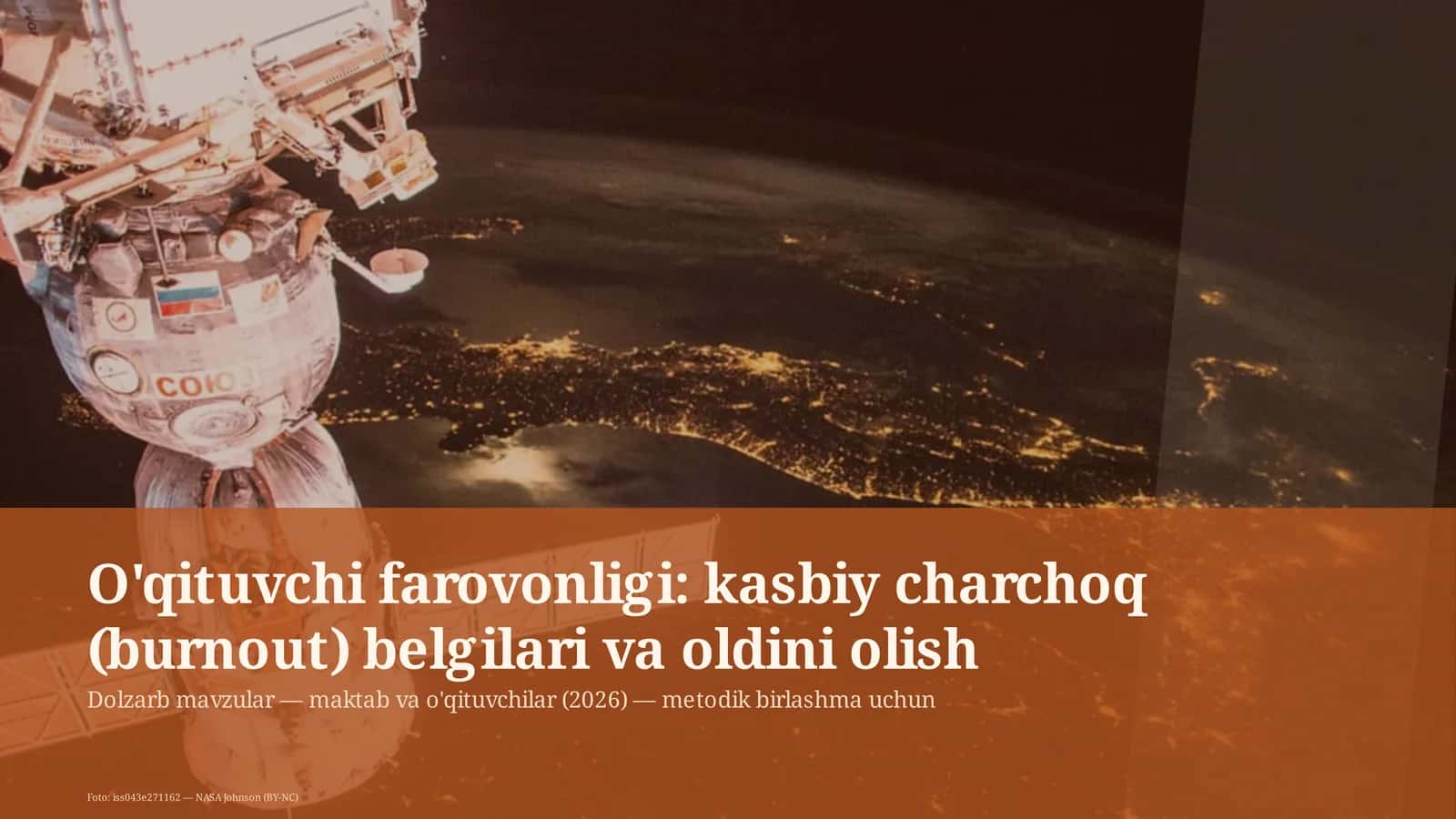 Dolzarb mavzular — maktab va o'qituvchilar 1