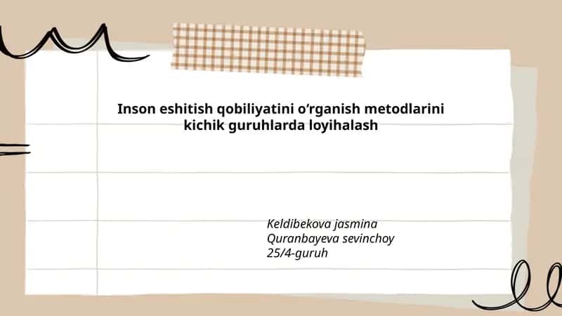 Kichik guruhlarda tonal audiometriya metodikasini loyihalash 1