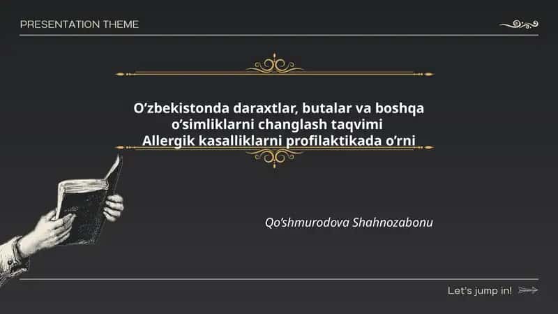 O’zbekistonda daraxtlar, butalar va boshqa o’simliklarni changlash taqvimi 1