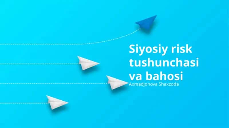 Siyosiy risk tushunchasi va bahosi 1