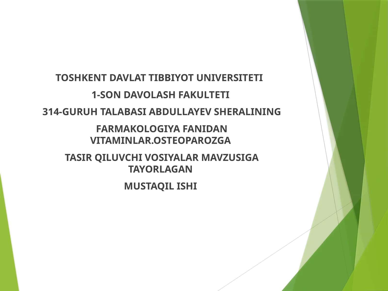 VITAMINLAR.OSTEOPAROZGA TASIR QILUVCHI VOSIYALAR 1