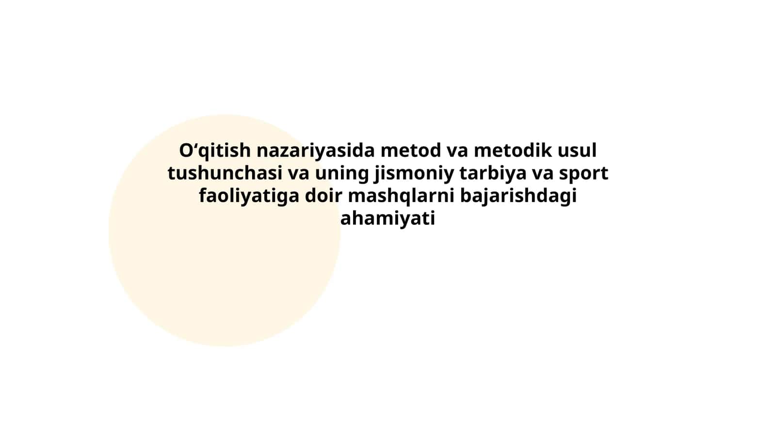 Oʻqitish nazariyasi va metod tushunchalari 1