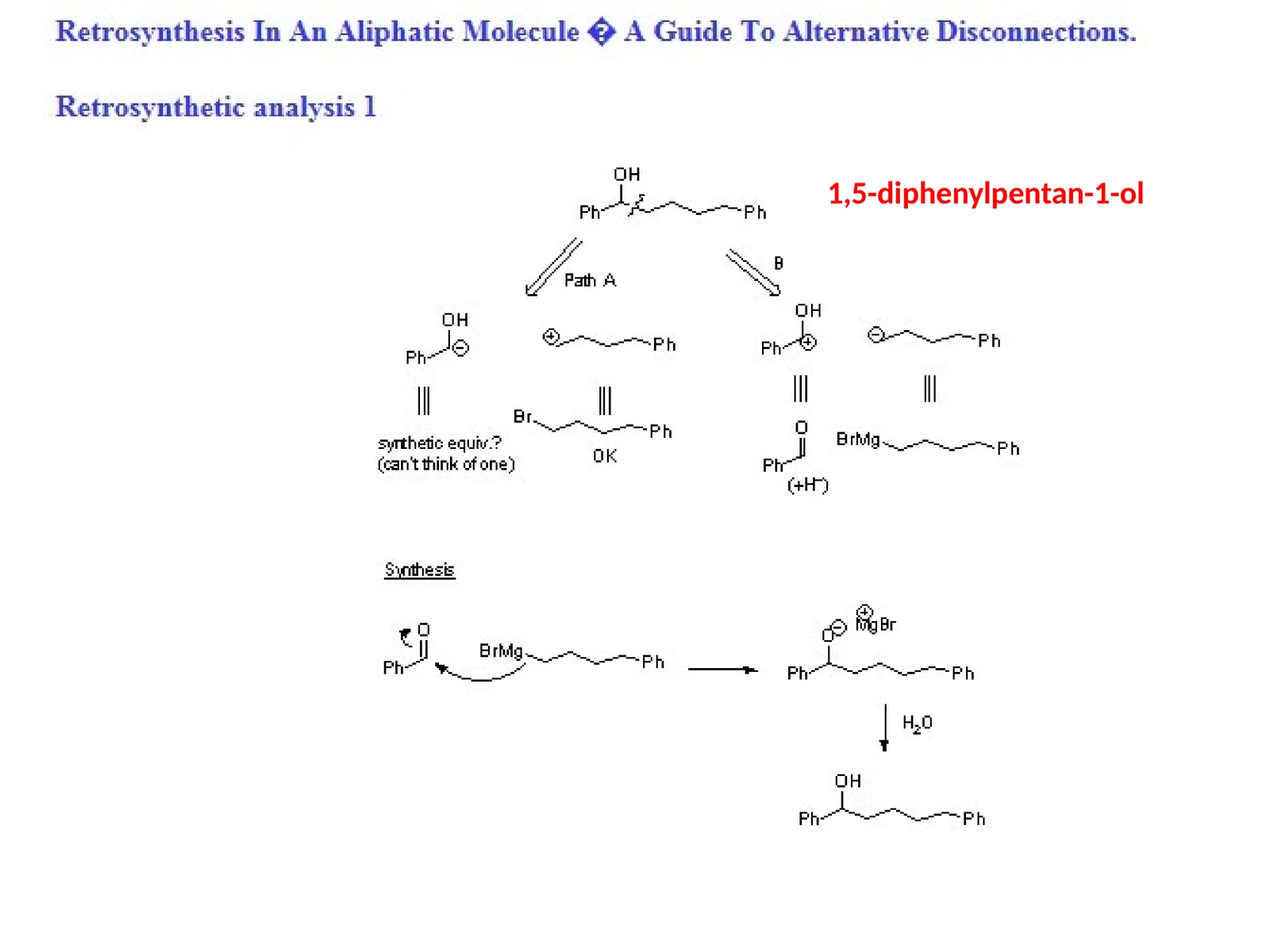 1,5-diphenylpentan-1-ol 1