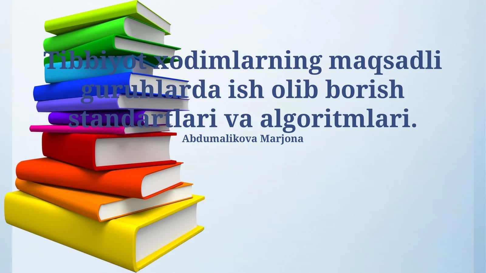 Maqsadli guruhlar bilan ishlash standartlari va algoritmlari 1