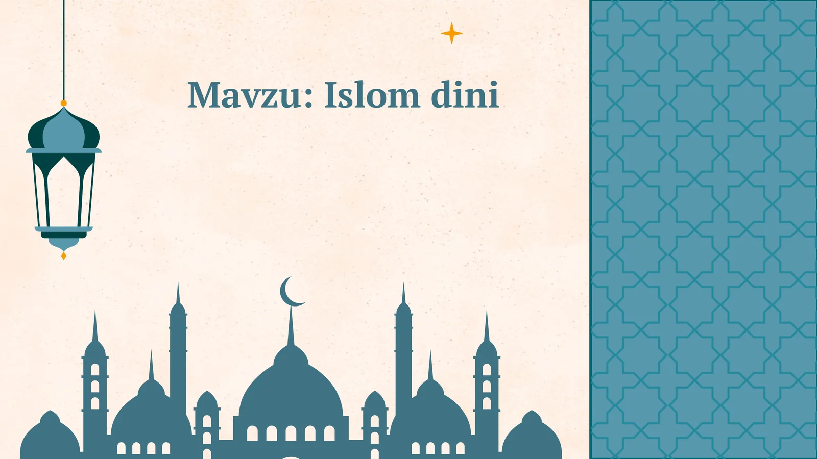 islom dini 1