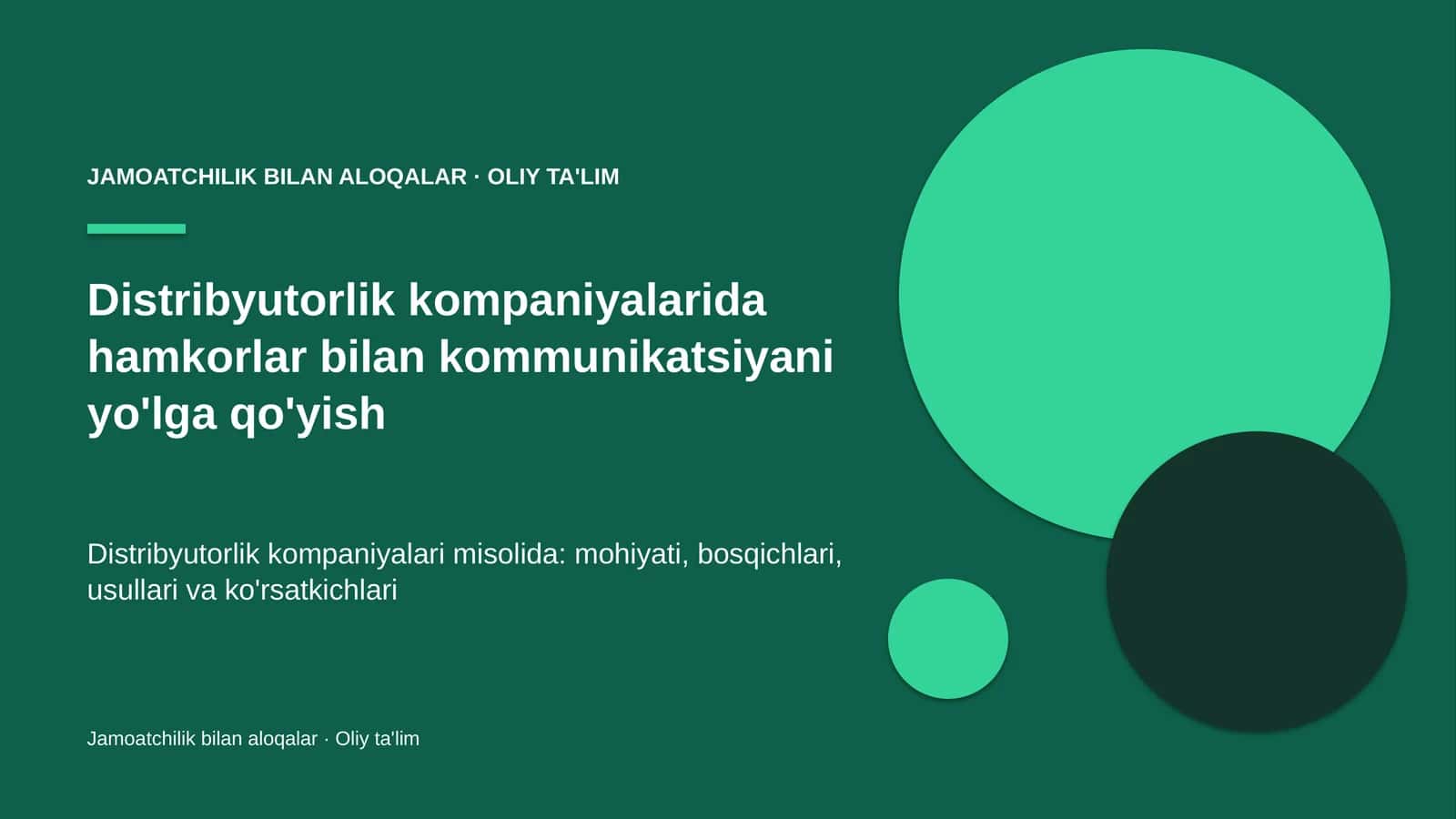 distribyutorlik kompaniyalarida hamkorlar bilan kommunikatsiyani yo'lga qo'yish 3360 1