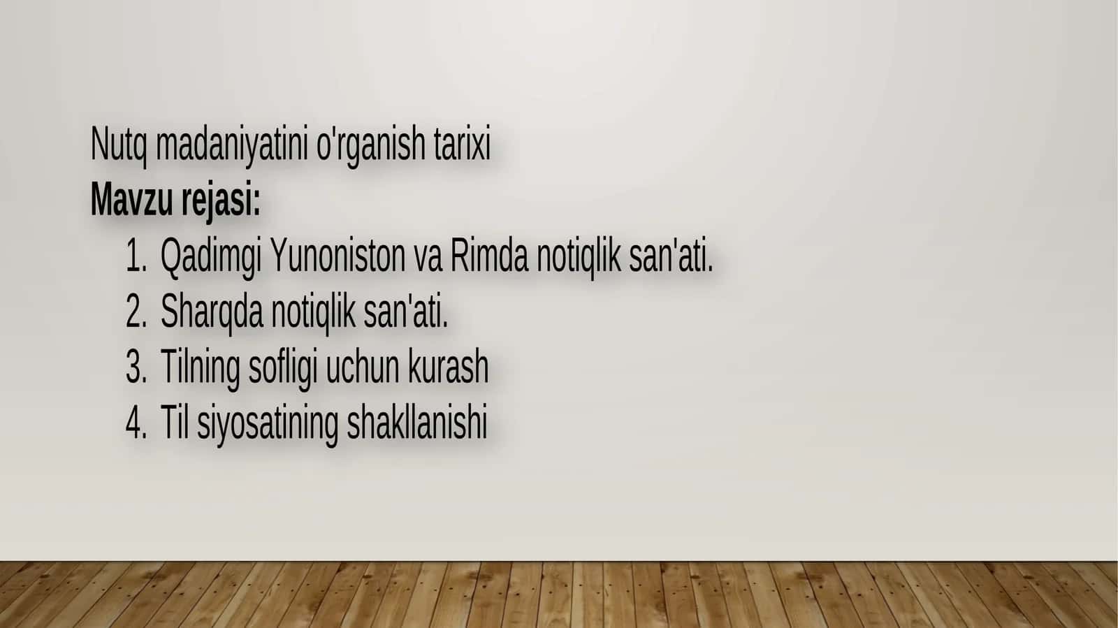 Nutq madaniyati nazariyasi 1