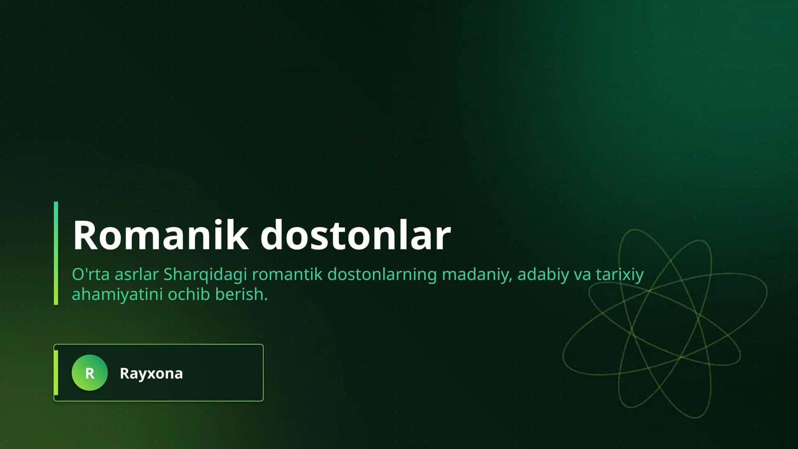 Romanik dostonlar 1