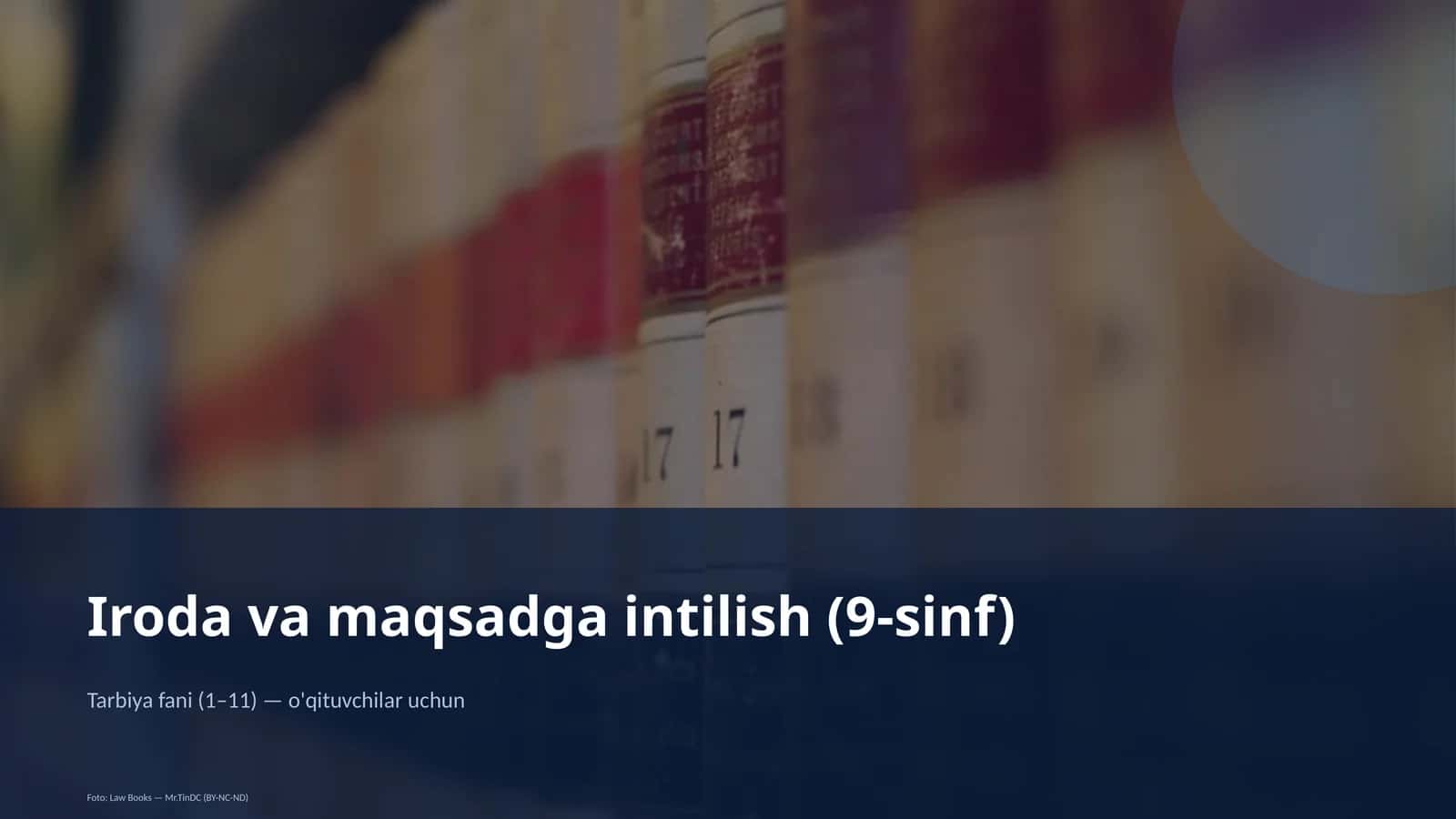 Iroda va maqsadga intilish (9-sinf) 1