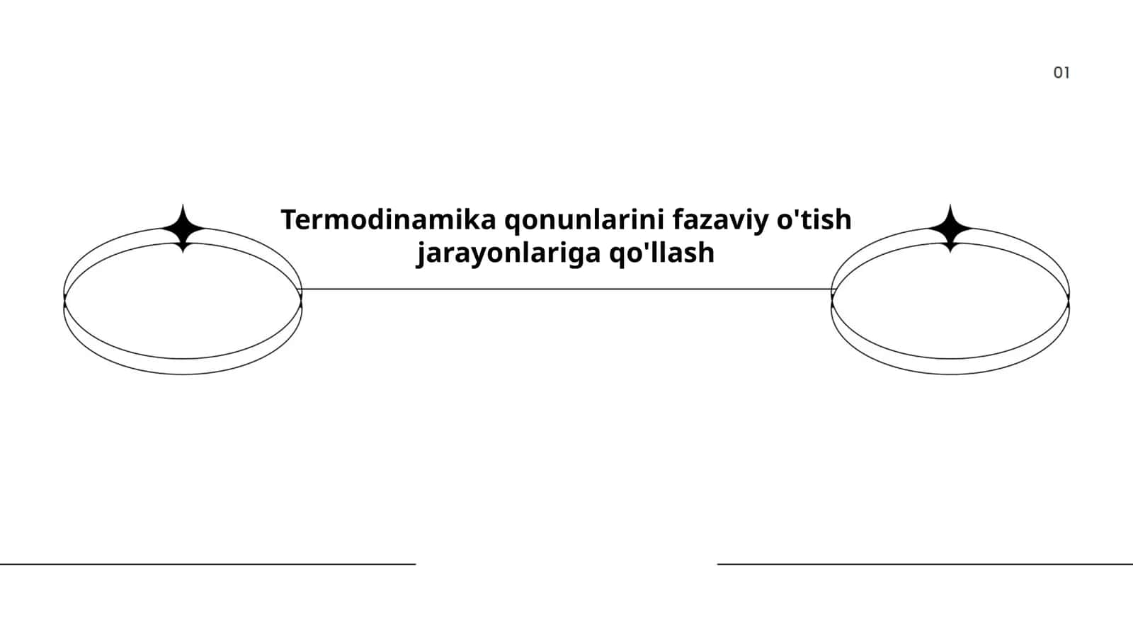 Termodinamika qonunlarini fazaviy o'tish jarayonlariga qo'llash 1