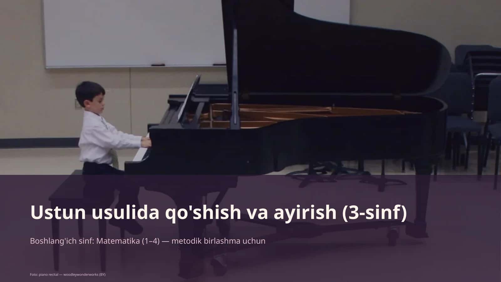 Ustun usulida qo'shish va ayirish (3-sinf) 1