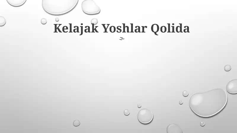 Kelajak Yoshlar Qolida 1