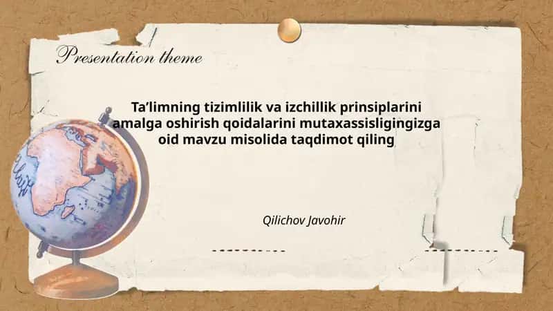 Kompyuter fanlari ta'limida o'quv rejasini tizimlilik va izchillik prinsiplari asosida tashkil etish qoidalari 1