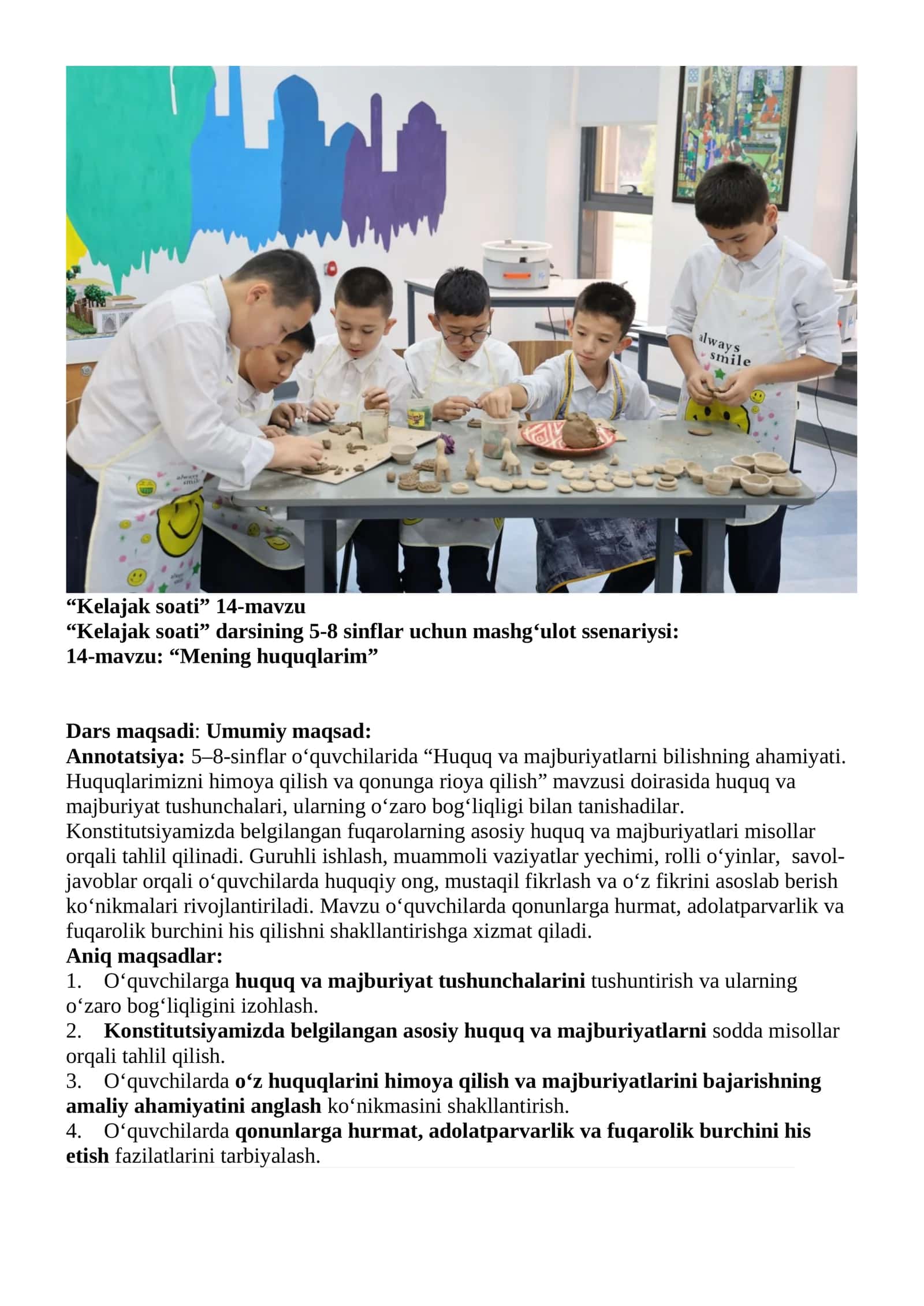 “Kelajak soati” 14-mavzu 1
