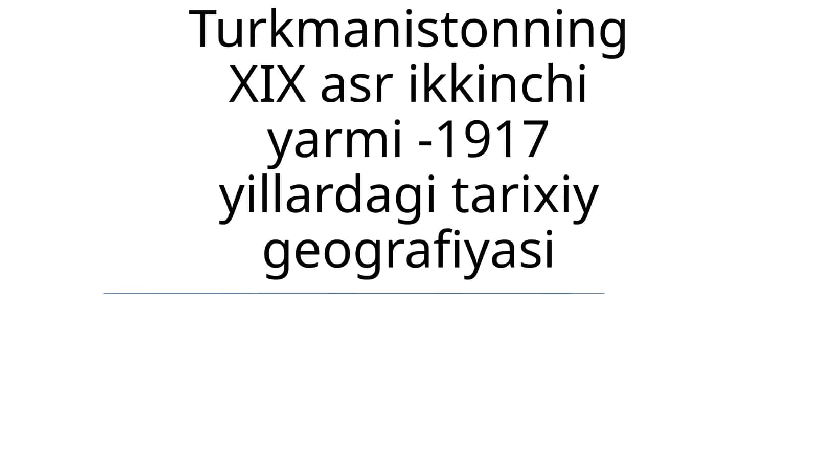 19-асрнинг иккинчи ярмидаги Туркманистон аҳолиси 1