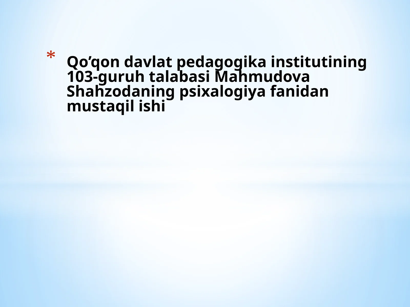 DIQQAT HAQIDA TUSHUNCHA 1