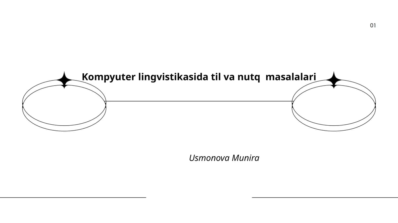 Kompyuter lingvistikasida til va nutq masalalari 1