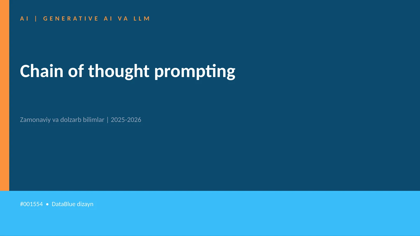 Chain of thought prompting 1