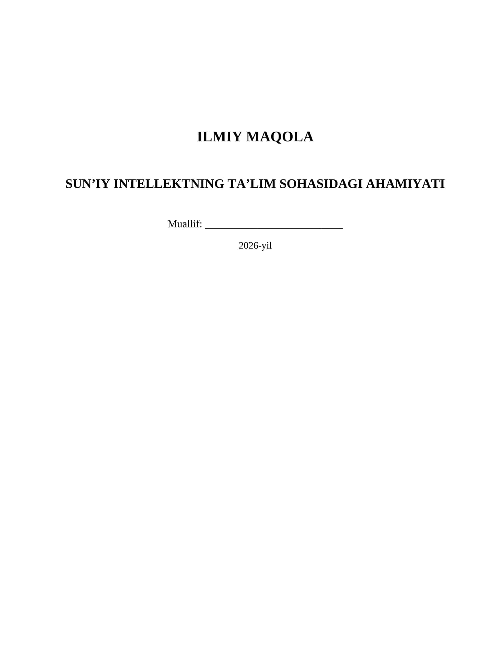 maqola 1