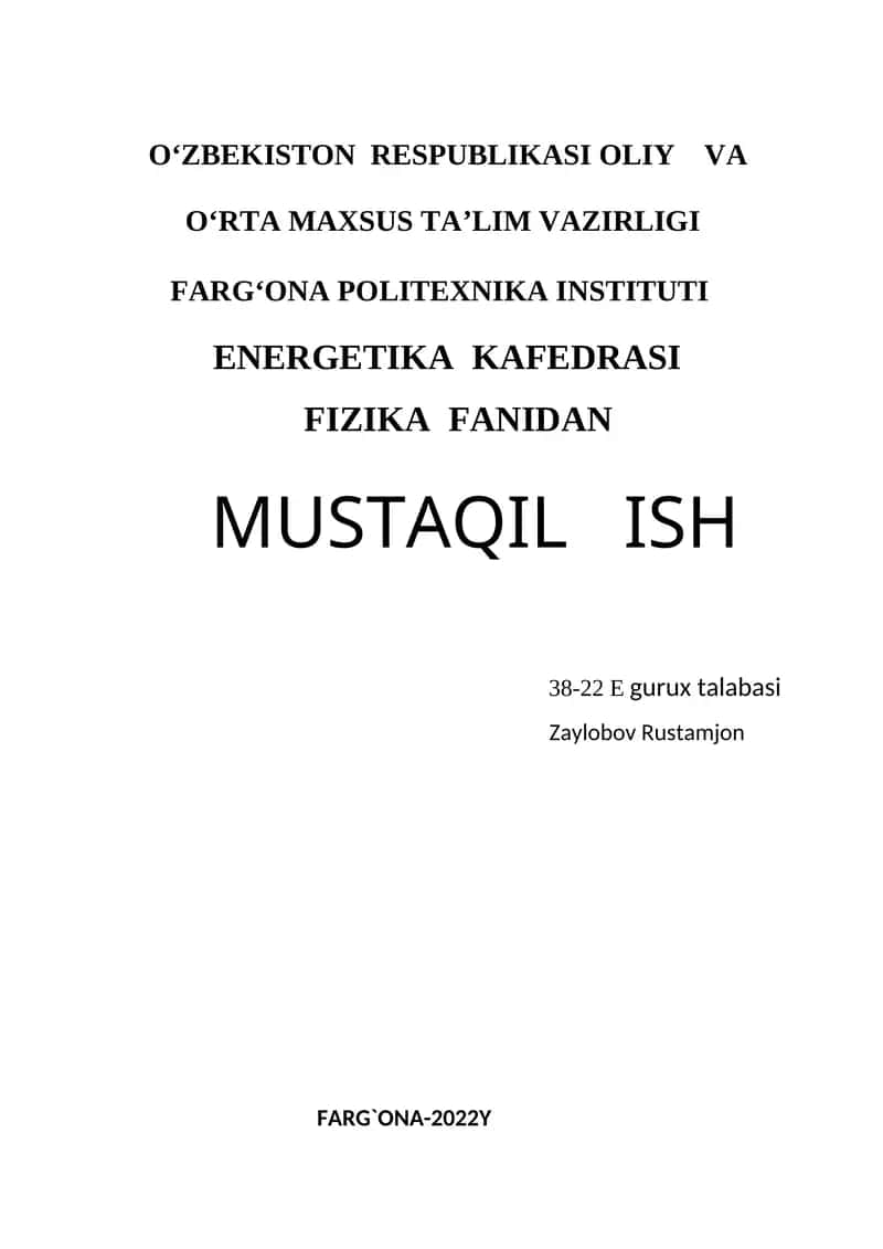 MAXSUS NISBIYLIK NAZARIYASI ELEMENTLARI 1