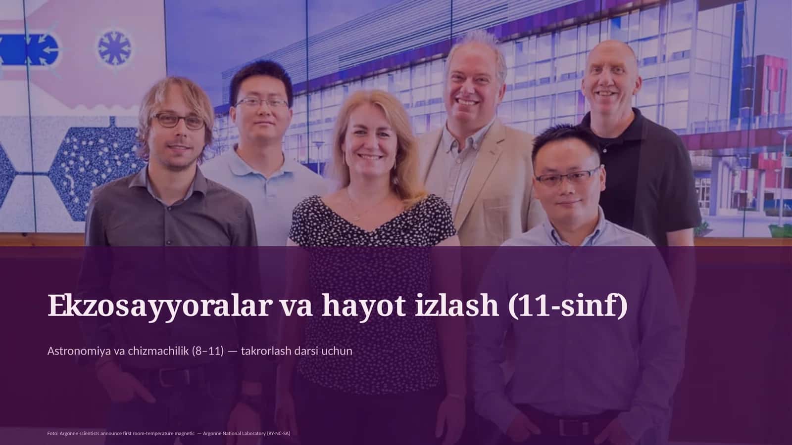 Ekzosayyoralar va hayot izlash (11-sinf) 1