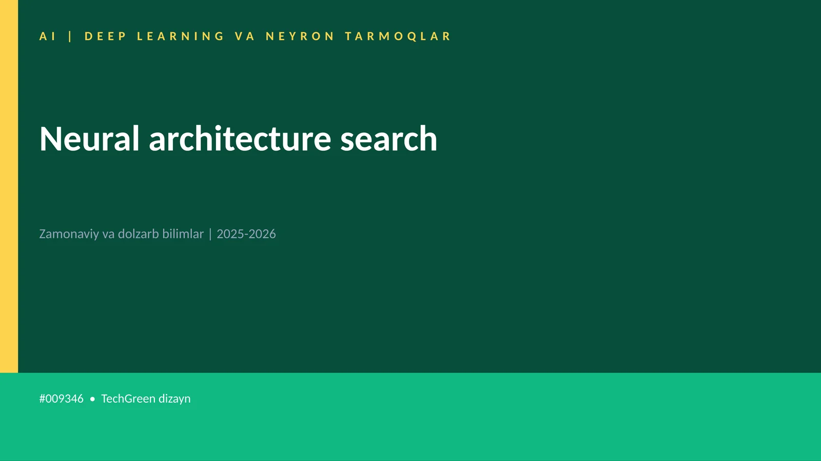 AI | DEEP LEARNING VA NEYRON TARMOQLAR 1