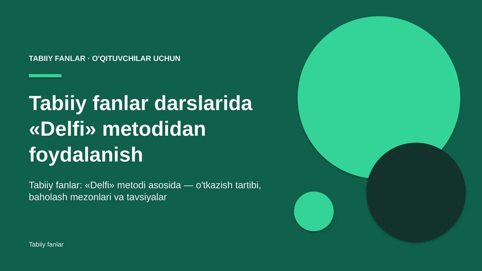 tabiiy fanlar darslarida delfi metodidan foydalanish 9593 1