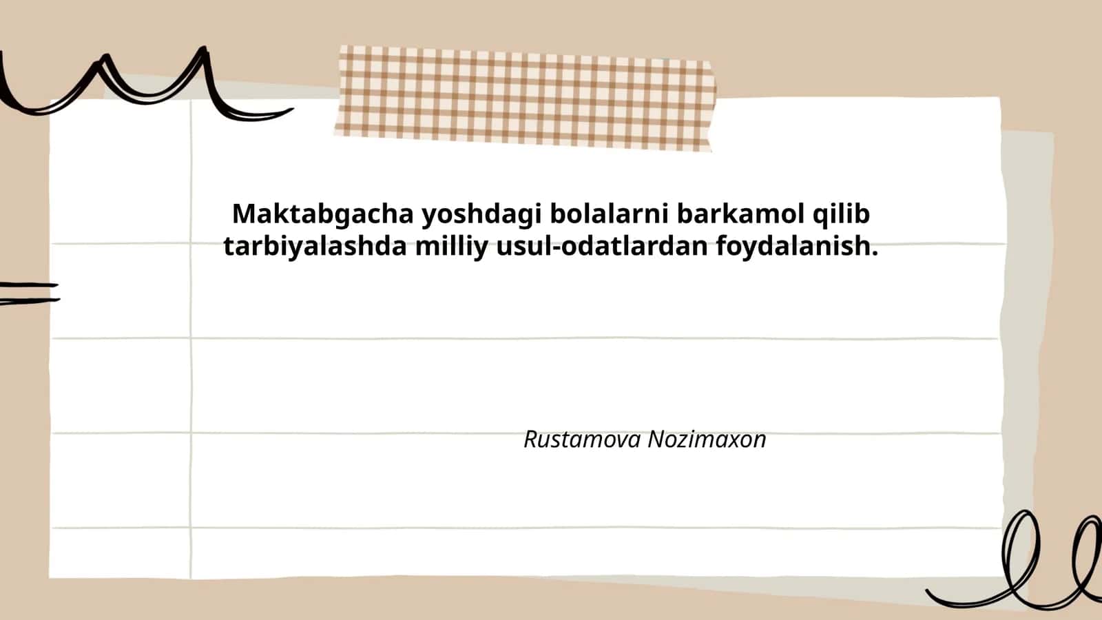 Maktabgacha yoshdagi bolalarni barkamol qilib tarbiyalashda milliy usul-odatlardan foydalanish 1