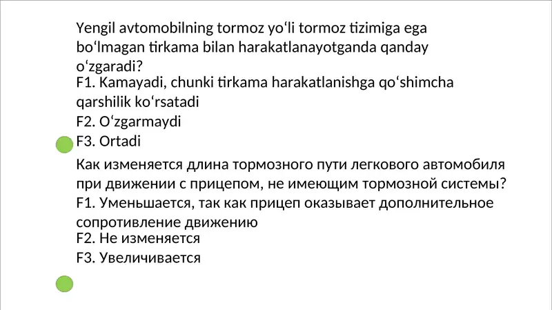 Avto test 300 ta savol javoblari bilan! 1