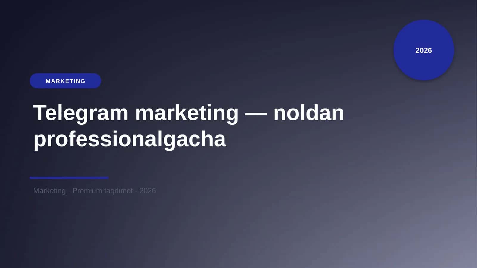 Telegram marketing — noldan professionalgacha 1