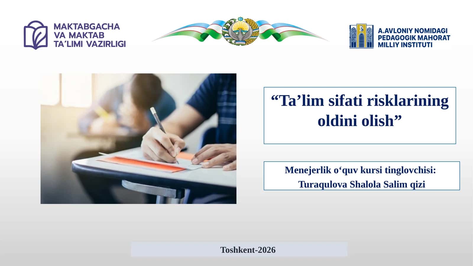Ta’limsifati risklarining oldini olish 1