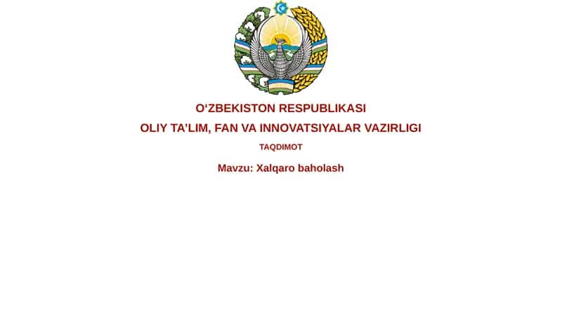 Xalqarobaholash 1