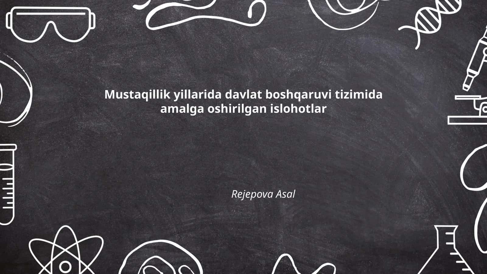 Ma'muriy islohotlar davlat boshqaruv tizimini samaradorlik, ochiqlik va hisobdorlik tamoyillari asosida takomillashtirishga qaratilgan jarayonlardir 1