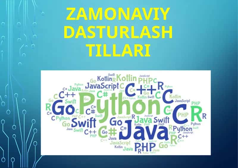 Zamonaviy dasturlash tillari 1