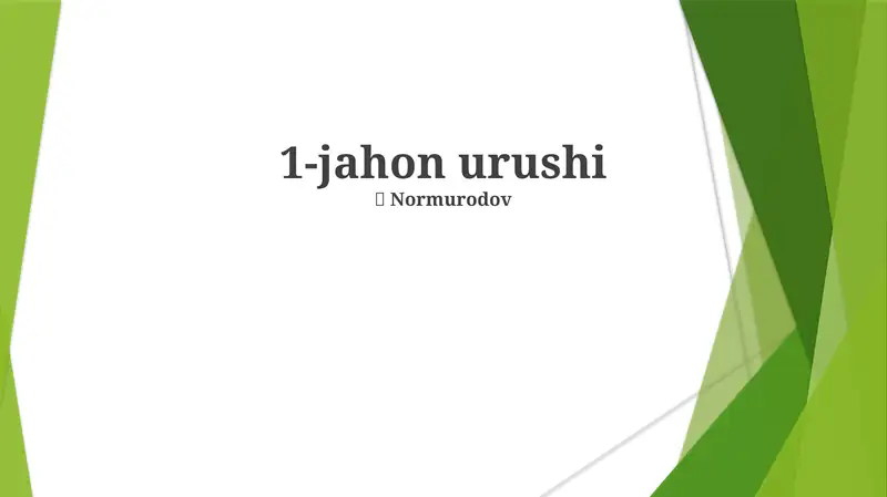 1-jahon urushi 1