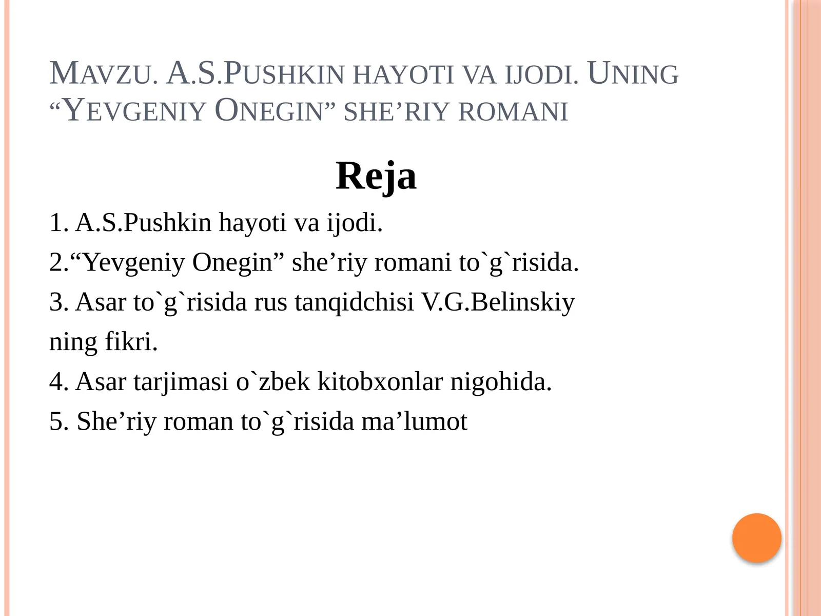 Asar - Yevgeniy Onegin 1