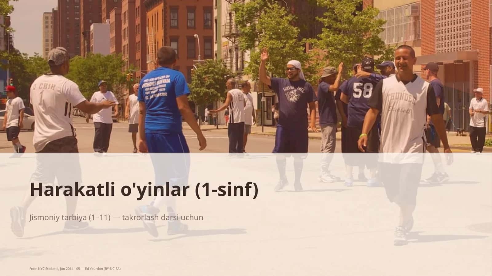 Harakatli o'yinlar (1-sinf) 1