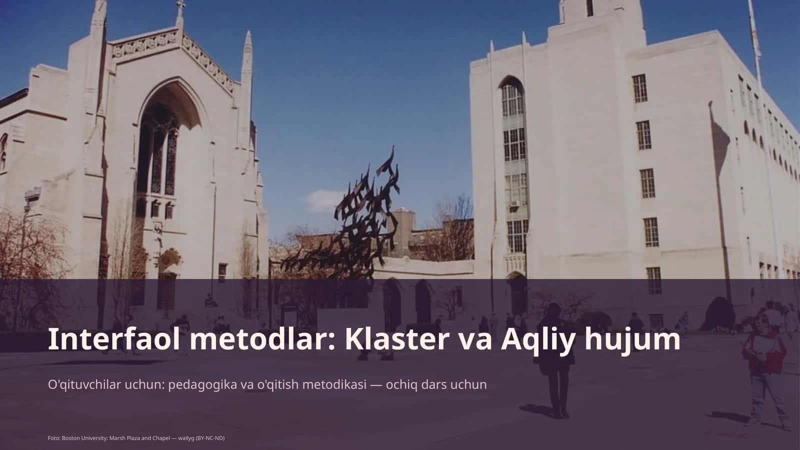 Interfaol metodlar: Klaster va Aqliy hujum 1