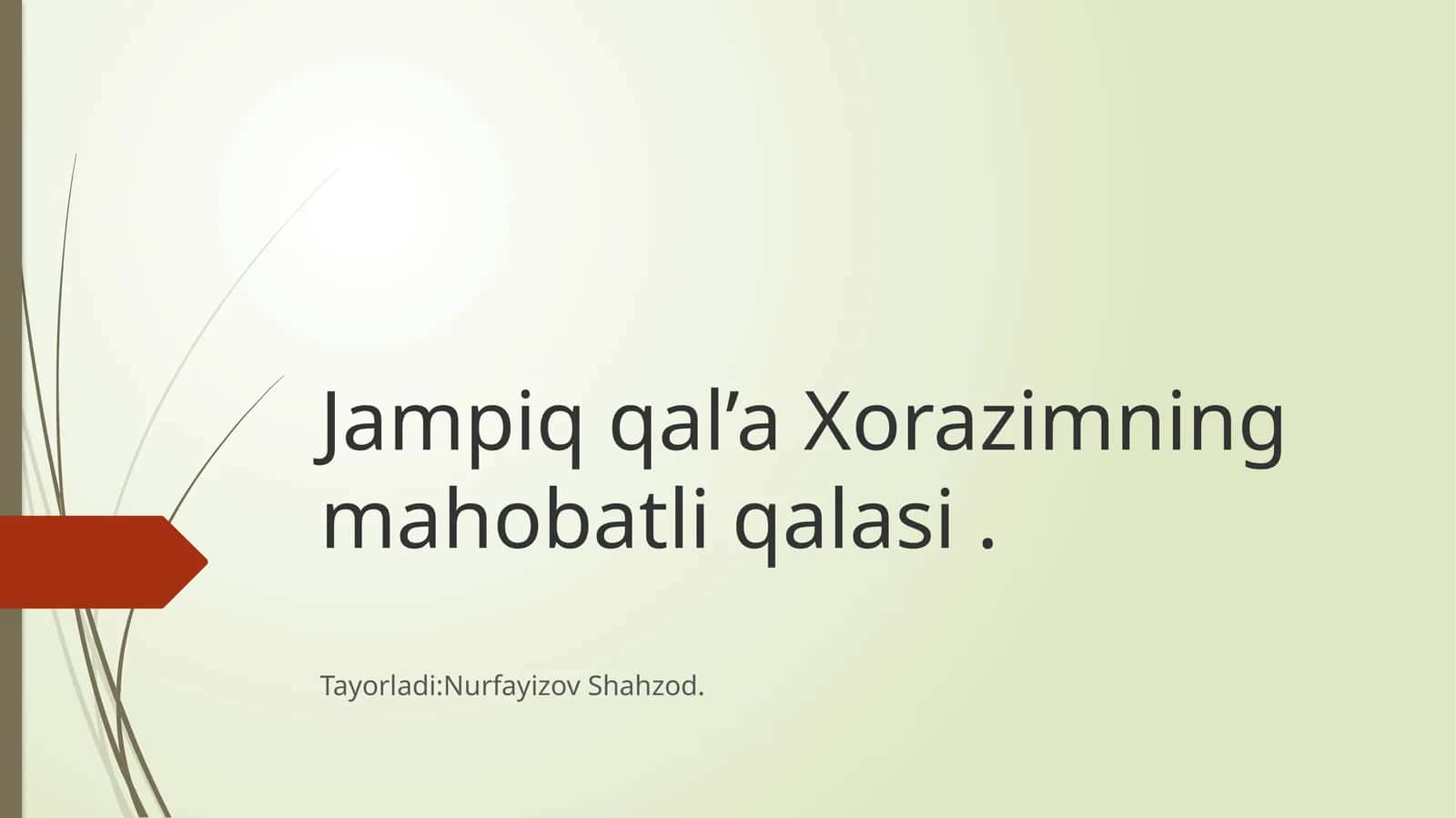 Jampiq qal’a 1