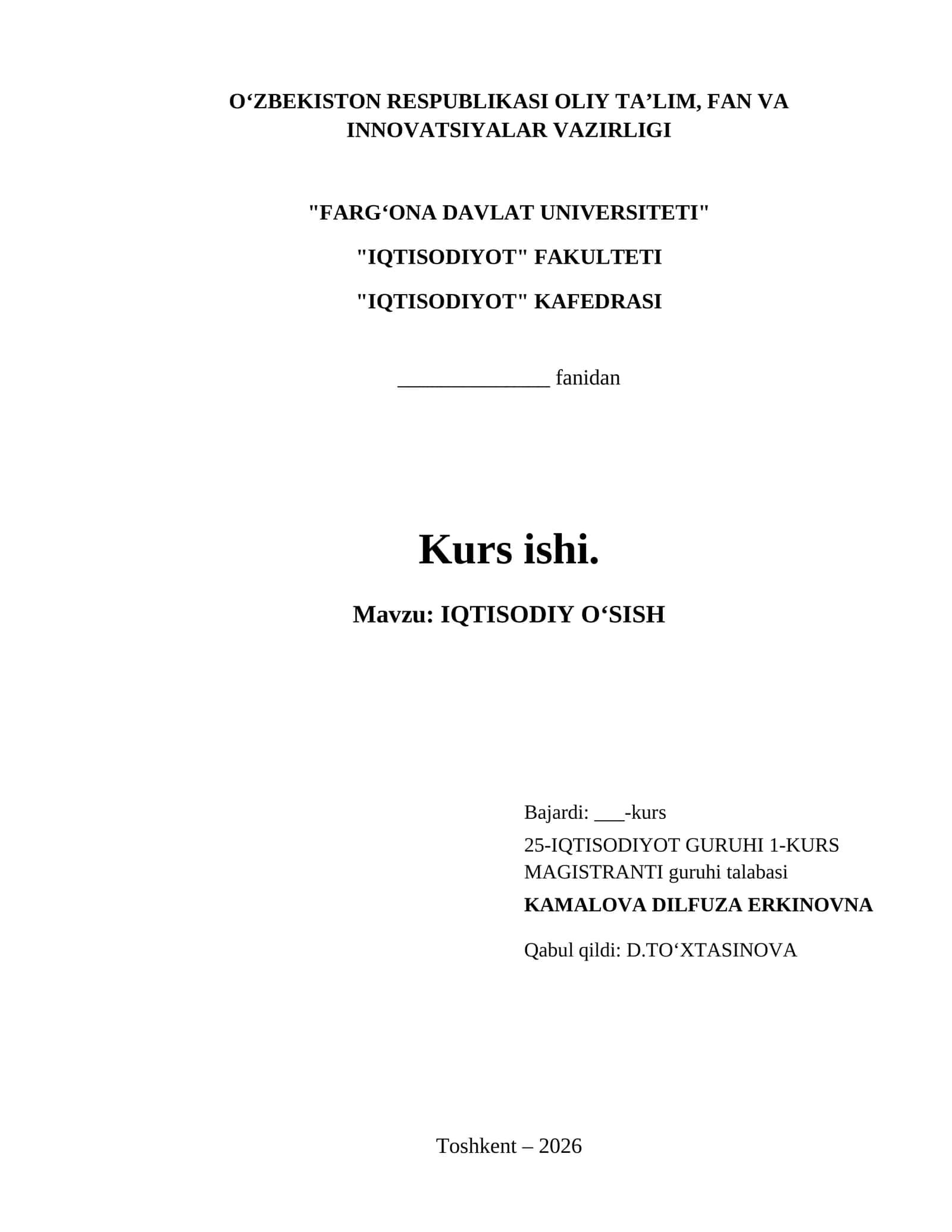 IQTISODIY OʻSISH 1