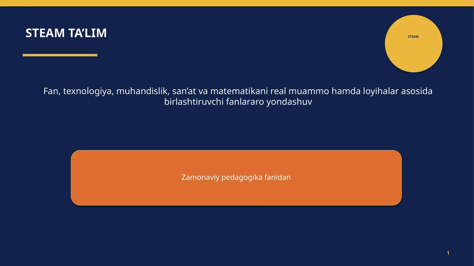 STEAM TA’LIM 1