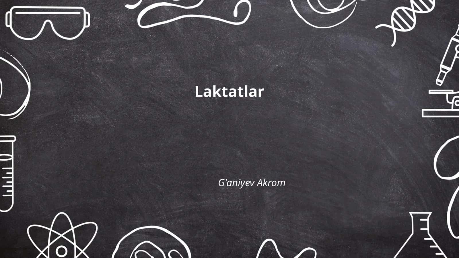 Laktatlar 1