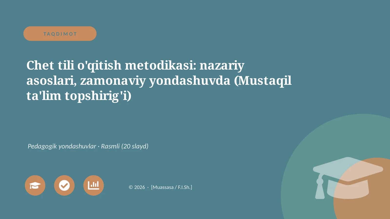 Chet tili o'qitish metodikasi: nazariy asoslari 1